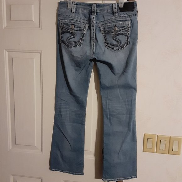 Silver Jeans Women's Suki Mid Slim Boot Jeans 1000280 Size 31x31 - Picture 5 of 7